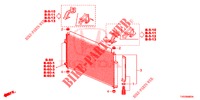 KLIMAANLAGE (CONDENSATEUR) für Honda CIVIC 1.8 EXECUTIVE 5 Türen 6 gang-Schaltgetriebe 2013