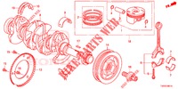 KURBELWELLE/KOLBEN (1.8L) für Honda CIVIC 1.8 EXECUTIVE 5 Türen 6 gang-Schaltgetriebe 2013