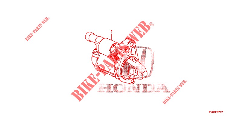 ANLASSER (DENSO) (1.8L) (ARRET RALENTI AUTO) für Honda CIVIC 1.8 EXECUTIVE 5 Türen 6 gang-Schaltgetriebe 2013