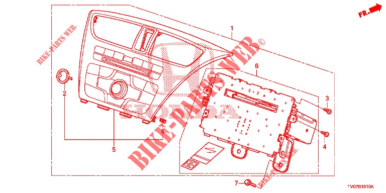 AUDIOEINHEIT  für Honda CIVIC 1.8 EXECUTIVE 5 Türen 6 gang-Schaltgetriebe 2013