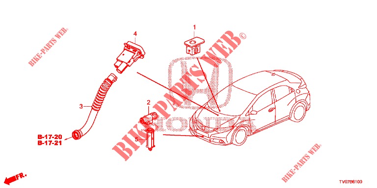 KLIMAANLAGE (CAPTEUR) für Honda CIVIC 1.8 EXECUTIVE 5 Türen 6 gang-Schaltgetriebe 2013