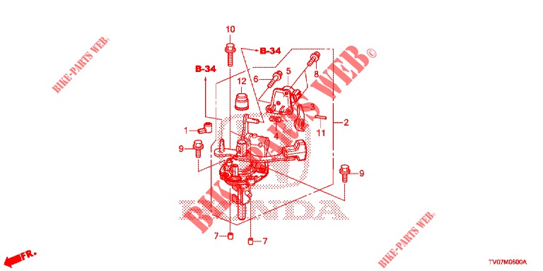 SCHALTHEBEL(MT)  für Honda CIVIC 1.8 EXECUTIVE 5 Türen 6 gang-Schaltgetriebe 2013