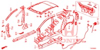 AUSSENBLECHE/TAFEL, HINTEN  für Honda CIVIC DIESEL 2.2 EXECUTIVE 5 Türen 6 gang-Schaltgetriebe 2013