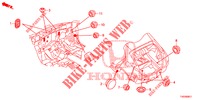 GUMMITUELLE (ARRIERE) für Honda CIVIC DIESEL 2.2 EXECUTIVE 5 Türen 6 gang-Schaltgetriebe 2013