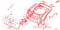 HECKKLAPPENPLATTE(2D)  für Honda CIVIC DIESEL 2.2 EXECUTIVE 5 Türen 6 gang-Schaltgetriebe 2013
