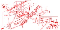 TUERVERKLEIDUNG, VORNE (LH) für Honda CIVIC DIESEL 2.2 EXECUTIVE 5 Türen 6 gang-Schaltgetriebe 2013