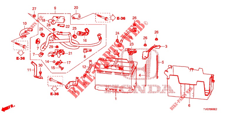 BATTERIE/ZUENDSPULE (DIESEL) (2.2L) für Honda CIVIC DIESEL 2.2 EXECUTIVE 5 Türen 6 gang-Schaltgetriebe 2013