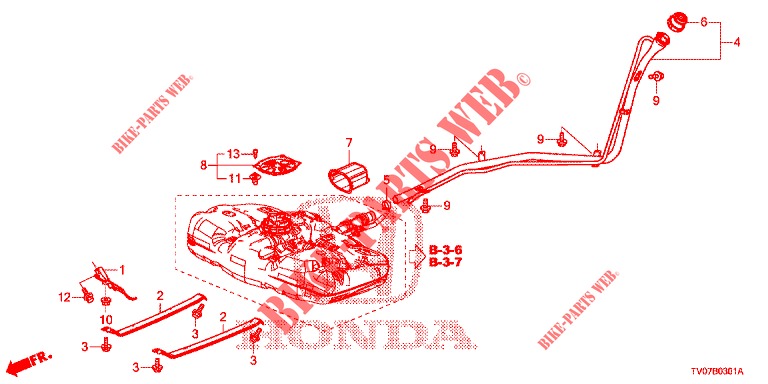KRAFTSTOFFEINFUELLROHR (DIESEL) für Honda CIVIC DIESEL 2.2 EXECUTIVE 5 Türen 6 gang-Schaltgetriebe 2013