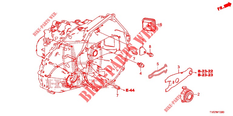 KUPPLUNGSFREIGABE (DIESEL) (2.2L) für Honda CIVIC DIESEL 2.2 EXECUTIVE 5 Türen 6 gang-Schaltgetriebe 2013