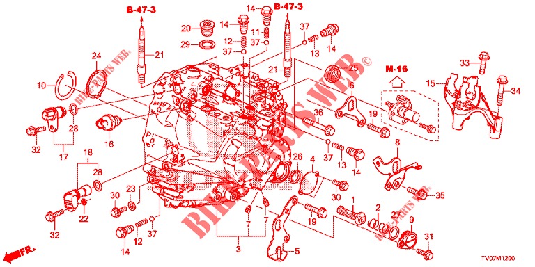 SERVOLENKGETRIEBE (DIESEL) (2.2L) für Honda CIVIC DIESEL 2.2 EXECUTIVE 5 Türen 6 gang-Schaltgetriebe 2013