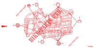 GUMMITUELLE (INFERIEUR) für Honda CIVIC DIESEL 2.2 S 5 Türen 6 gang-Schaltgetriebe 2013