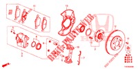 VORDERRADBREMSE  für Honda CIVIC DIESEL 2.2 S 5 Türen 6 gang-Schaltgetriebe 2013