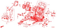 VORNE SITZKOMPONENTEN (G.) (HAUTEUR MANUELLE) für Honda CIVIC DIESEL 2.2 S 5 Türen 6 gang-Schaltgetriebe 2013