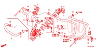 WASSERSCHLAUCH/HEIZUNGSSCHACHT (DIESEL) (LH) für Honda CIVIC DIESEL 2.2 S 5 Türen 6 gang-Schaltgetriebe 2013