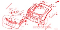HECKKLAPPENPLATTE(2D)  für Honda CIVIC 1.8 EXECUTIVE 5 Türen 5 gang automatikgetriebe 2014