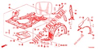 KOTFLUEGEL, VORNE  für Honda CIVIC 1.8 EXECUTIVE 5 Türen 5 gang automatikgetriebe 2014
