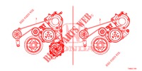 LICHTMASCHINENRIEMEN (1.8L) für Honda CIVIC 1.8 EXECUTIVE 5 Türen 5 gang automatikgetriebe 2014