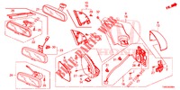 SPIEGEL/SCHIEBEDACH  für Honda CIVIC 1.8 EXECUTIVE 5 Türen 5 gang automatikgetriebe 2014