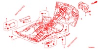 BODENMATTE/ISOLATOR  für Honda CIVIC 1.4 ELEGANCE 5 Türen 6 gang-Schaltgetriebe 2015