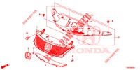 GRILL, VORNE/ZIERLEISTE  für Honda CIVIC 1.4 ELEGANCE 5 Türen 6 gang-Schaltgetriebe 2015