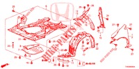 KOTFLUEGEL, VORNE  für Honda CIVIC 1.4 ELEGANCE 5 Türen 6 gang-Schaltgetriebe 2015