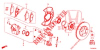 VORDERRADBREMSE  für Honda CIVIC 1.4 ELEGANCE 5 Türen 6 gang-Schaltgetriebe 2015