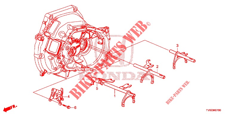 SCHALTGABEL/EINSTELLSCHRAUBE  für Honda CIVIC 1.4 ELEGANCE 5 Türen 6 gang-Schaltgetriebe 2015