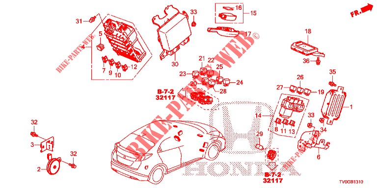 STEUERGERAT (CABINE) (1) (LH) für Honda CIVIC 1.4 ELEGANCE 5 Türen 6 gang-Schaltgetriebe 2015