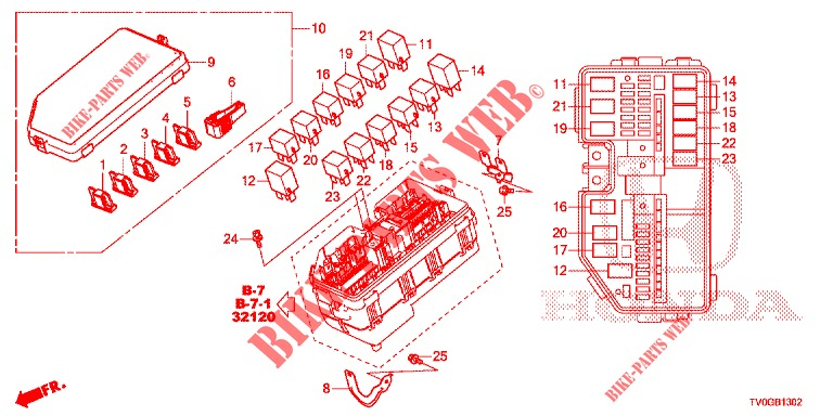 STEUERGERAT (COMPARTIMENT MOTEUR) (2) für Honda CIVIC 1.4 ELEGANCE 5 Türen 6 gang-Schaltgetriebe 2015