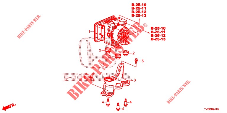 VSA MODULATOR(RH)('00 )  für Honda CIVIC 1.4 ELEGANCE 5 Türen 6 gang-Schaltgetriebe 2015