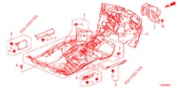 BODENMATTE/ISOLATOR  für Honda CIVIC DIESEL 1.6 EXECUTIVE AUDIOLESS 5 Türen 6 gang-Schaltgetriebe 2015