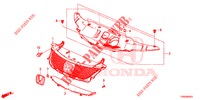 GRILL, VORNE/ZIERLEISTE  für Honda CIVIC DIESEL 1.6 EXECUTIVE AUDIOLESS 5 Türen 6 gang-Schaltgetriebe 2015