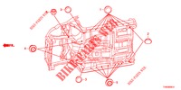 GUMMITUELLE (INFERIEUR) für Honda CIVIC DIESEL 1.6 EXECUTIVE AUDIOLESS 5 Türen 6 gang-Schaltgetriebe 2015