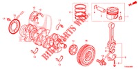 KURBELWELLE/KOLBEN (DIESEL) für Honda CIVIC DIESEL 1.6 EXECUTIVE AUDIOLESS 5 Türen 6 gang-Schaltgetriebe 2015