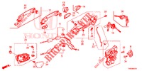 TUERSCHLOESSER, VORNE/AEUSSERER GRIFF  für Honda CIVIC DIESEL 1.6 EXECUTIVE AUDIOLESS 5 Türen 6 gang-Schaltgetriebe 2015