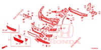 VORDERE STOSSFAENGER  für Honda CIVIC DIESEL 1.6 EXECUTIVE AUDIOLESS 5 Türen 6 gang-Schaltgetriebe 2015