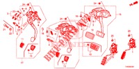PEDAL (LH) für Honda CIVIC DIESEL 1.6 EXCLUSIVE 5 Türen 6 gang-Schaltgetriebe 2015