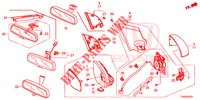 SPIEGEL/SCHIEBEDACH  für Honda CIVIC DIESEL 1.6 EXCLUSIVE 5 Türen 6 gang-Schaltgetriebe 2015
