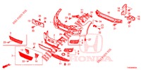 VORDERE STOSSFAENGER  für Honda CIVIC DIESEL 1.6 EXCLUSIVE 5 Türen 6 gang-Schaltgetriebe 2015