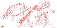 ZIERLEISTE/SCHUTZ  für Honda CIVIC DIESEL 1.6 EXCLUSIVE 5 Türen 6 gang-Schaltgetriebe 2015