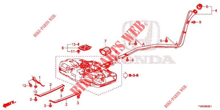 KRAFTSTOFFEINFUELLROHR (DIESEL) für Honda CIVIC DIESEL 1.6 EXCLUSIVE 5 Türen 6 gang-Schaltgetriebe 2015