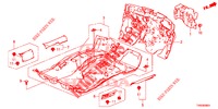 BODENMATTE/ISOLATOR  für Honda CIVIC 1.8 EXECUTIVE 5 Türen 5 gang automatikgetriebe 2015