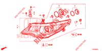 SCHEINWERFER  für Honda CIVIC 1.8 EXECUTIVE 5 Türen 5 gang automatikgetriebe 2015
