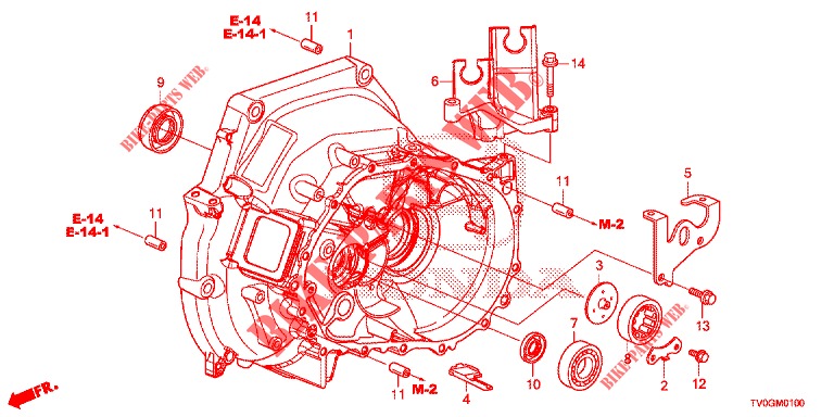 KUPPLUNGSGEHAEUSE  für Honda CIVIC 1.8 EXECUTIVE 5 Türen 5 gang automatikgetriebe 2015