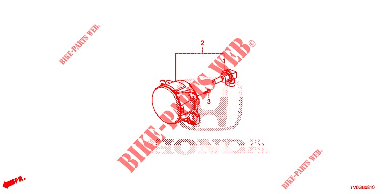 NEBELSCHEINWERFER  für Honda CIVIC 1.8 EXECUTIVE 5 Türen 5 gang automatikgetriebe 2015