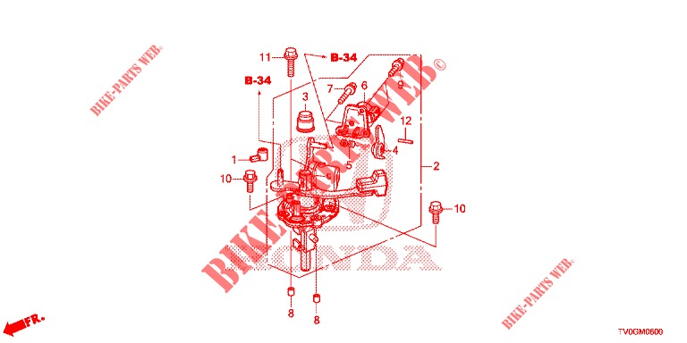 SCHALTHEBEL(MT)  für Honda CIVIC 1.8 EXECUTIVE 5 Türen 5 gang automatikgetriebe 2015