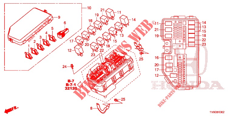STEUERGERAT (COMPARTIMENT MOTEUR) (2) für Honda CIVIC 1.8 EXECUTIVE 5 Türen 5 gang automatikgetriebe 2015