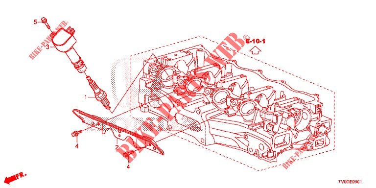 STOPFENOEFFNUNGS SPULE (1.8L) für Honda CIVIC 1.8 EXECUTIVE 5 Türen 5 gang automatikgetriebe 2015