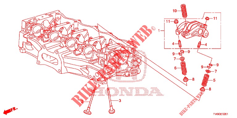 VENTIL/KIPPHEBEL (1.8L) für Honda CIVIC 1.8 EXECUTIVE 5 Türen 5 gang automatikgetriebe 2015