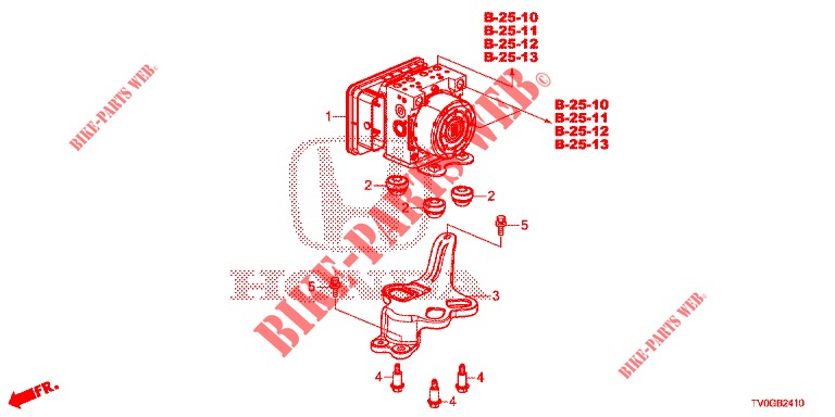 VSA MODULATOR(RH)('00 )  für Honda CIVIC 1.8 EXECUTIVE 5 Türen 5 gang automatikgetriebe 2015